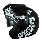 Casco Ich 3110 Speed_Mast Negro Blanco Visor Smoke